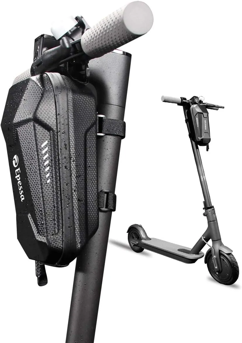 Epessa Universal Scooter Bag, EVA Handlebar Waterproof Front Bag for Carrying Charger Tools Repair Tools/Large Capacity/Portable (2L)