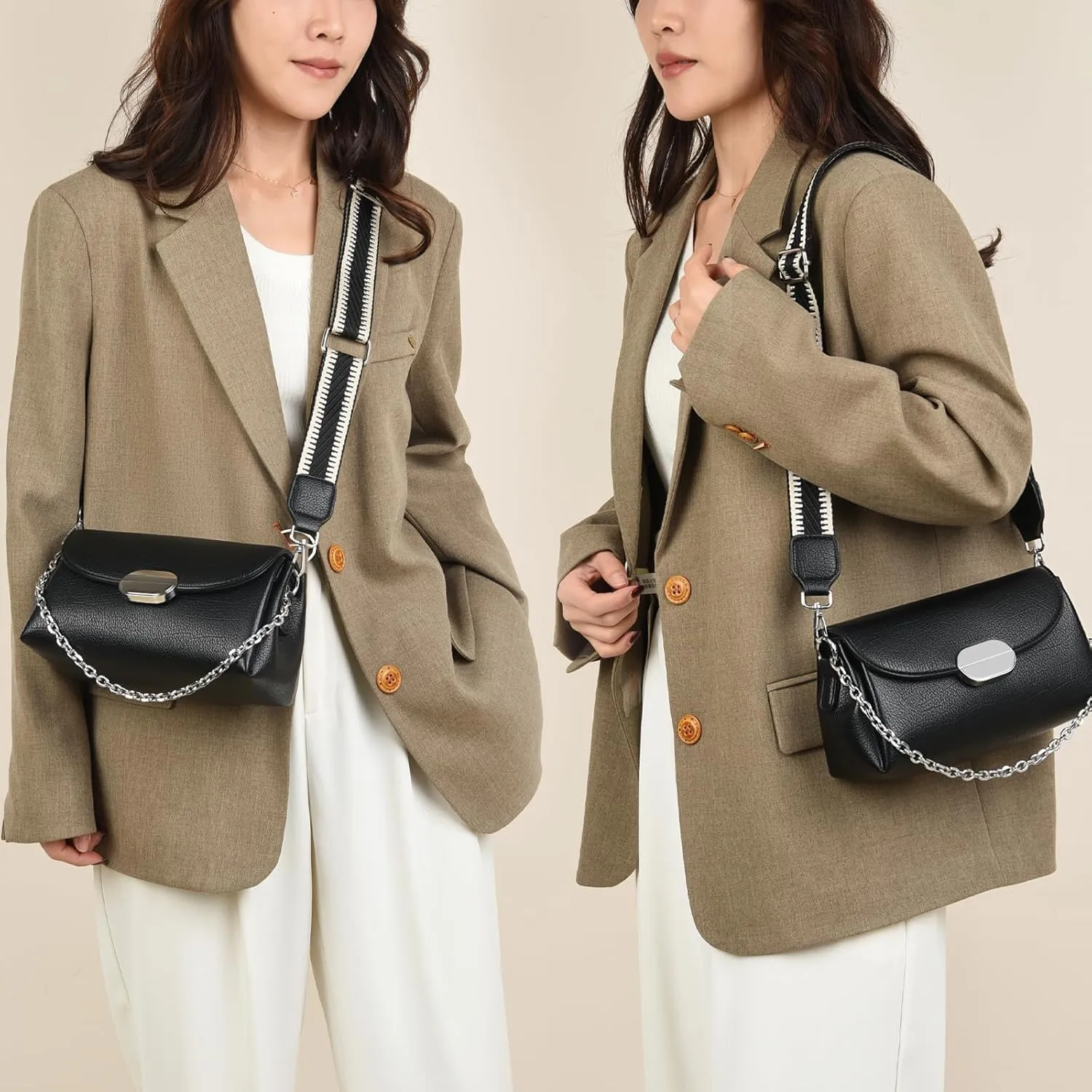 Eslcorri Small Crossbody Bags for Women Leather Trendy Shoulder Handbags Clutch Travel Concerts Purses Cute Satchel