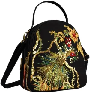 Ethnic Embroidered Portable Diagonal Canvas Embroidery Small Bag