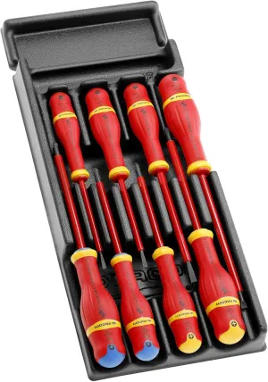 Facom Screwdriver Module, Black, Red, 8 Pieces