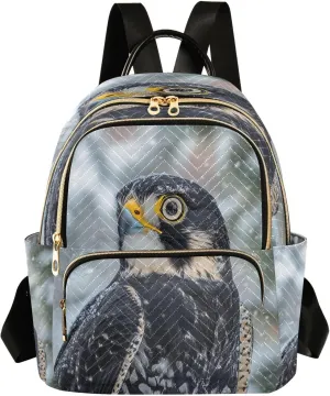 Falcon Women Backpack Purse Fashion Ladies Shoulder Bag Casual College Travel Backpacks Bag Small