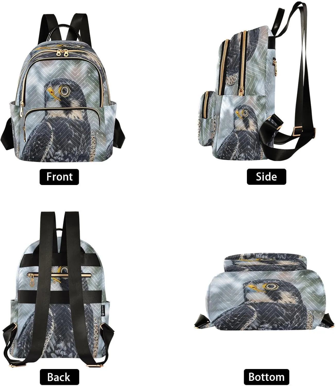 Falcon Women Backpack Purse Fashion Ladies Shoulder Bag Casual College Travel Backpacks Bag Small