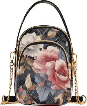 Fantasy Flowers And Birds Womens Shoulder Purse, Crossbody Shoulder Bag, Crossbody Handbags for Women