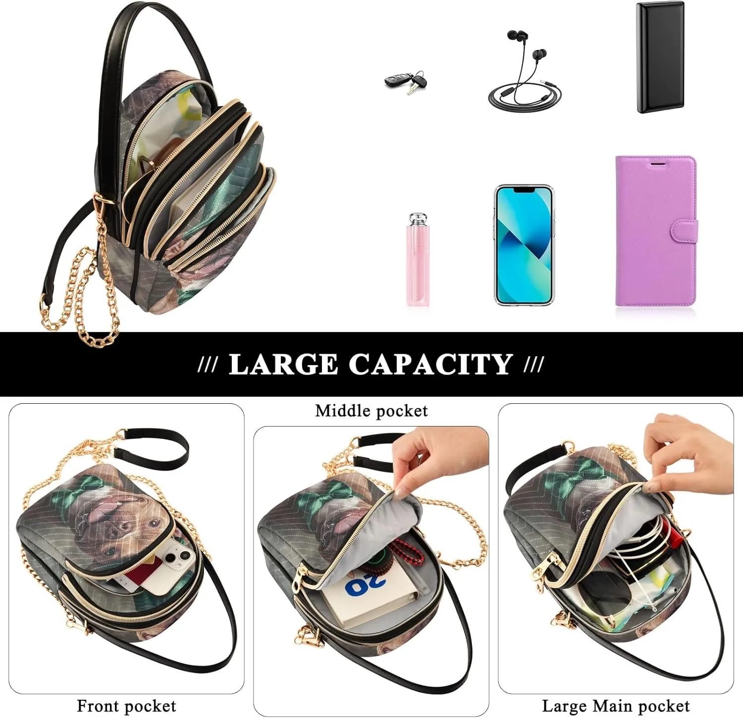 Fashion Crossbody Bags for Women Chain Crossbody Bag