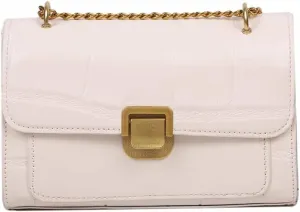 Fashion Flap Crossbody Bags for Women - Retro Small Square Chain Purse & Handbag (Yellow)