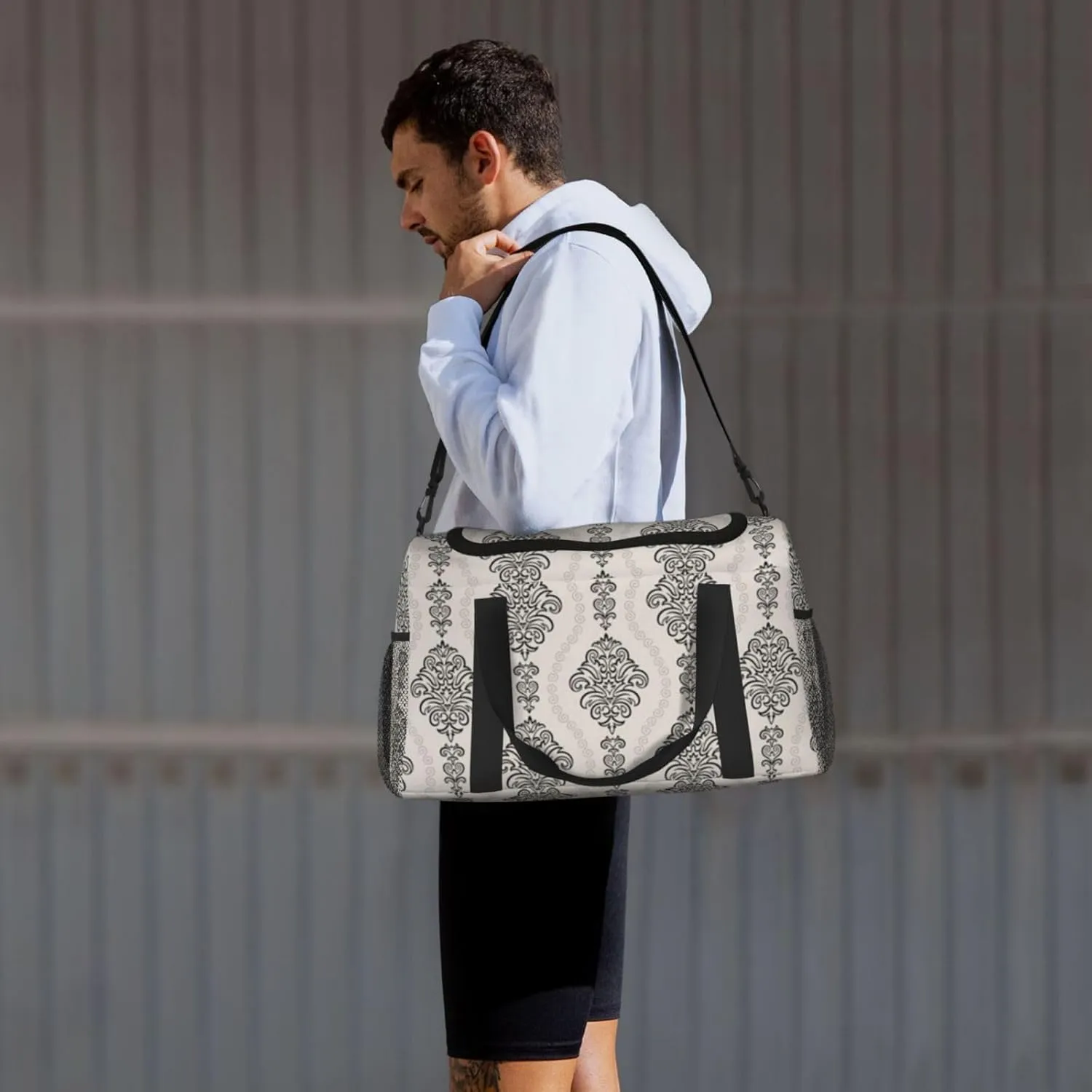 Fashion Pattern Travel Duffel Bag Large Foldable Waterproof Overnight Bag For Beach Swim Bags Pool Sports Gym