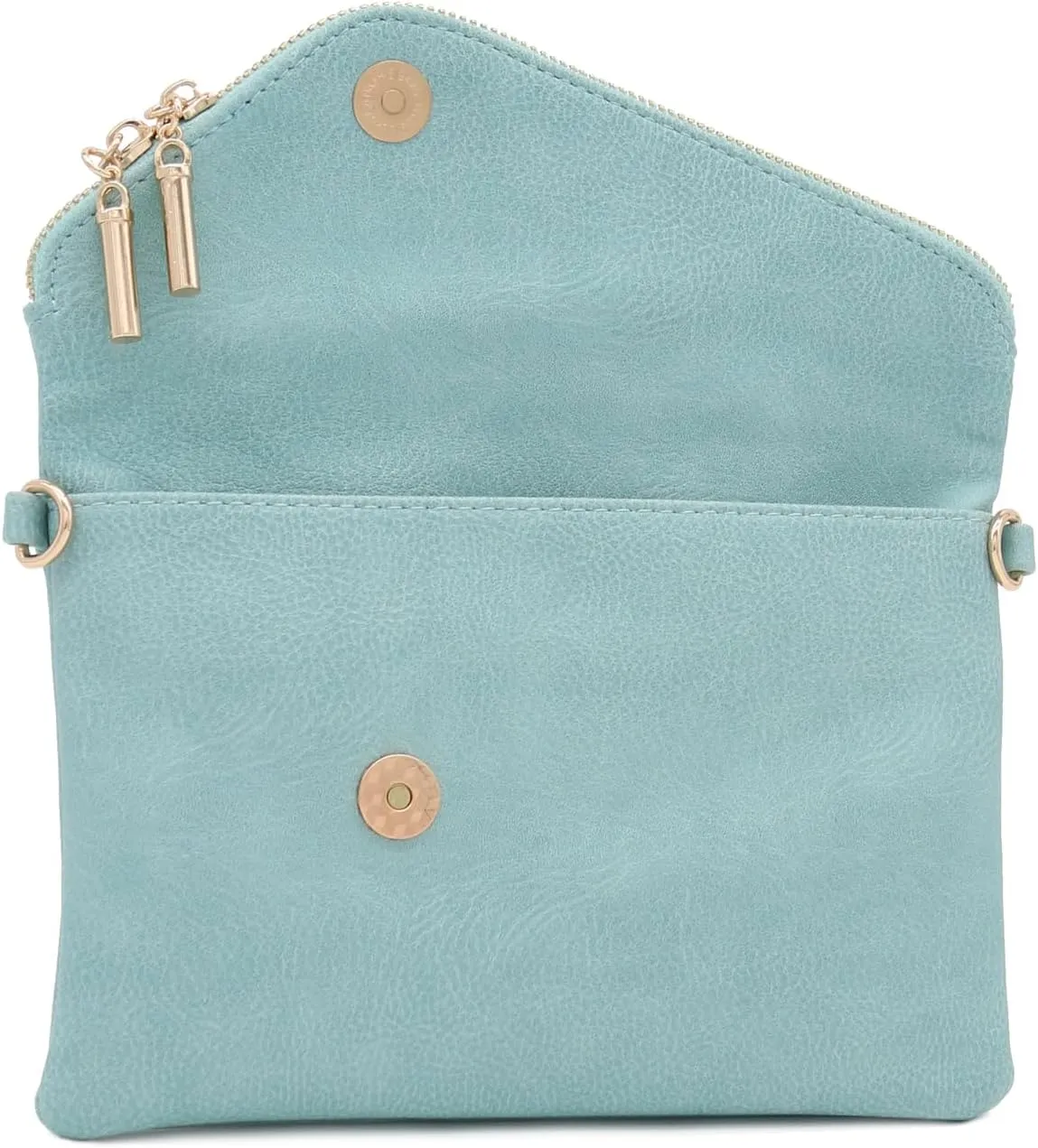 FashionPuzzle Envelope Wristlet Clutch Crossbody Bag with Chain Strap
