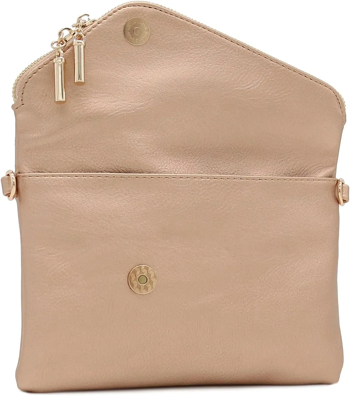 FashionPuzzle Envelope Wristlet Clutch Crossbody Bag with Chain Strap