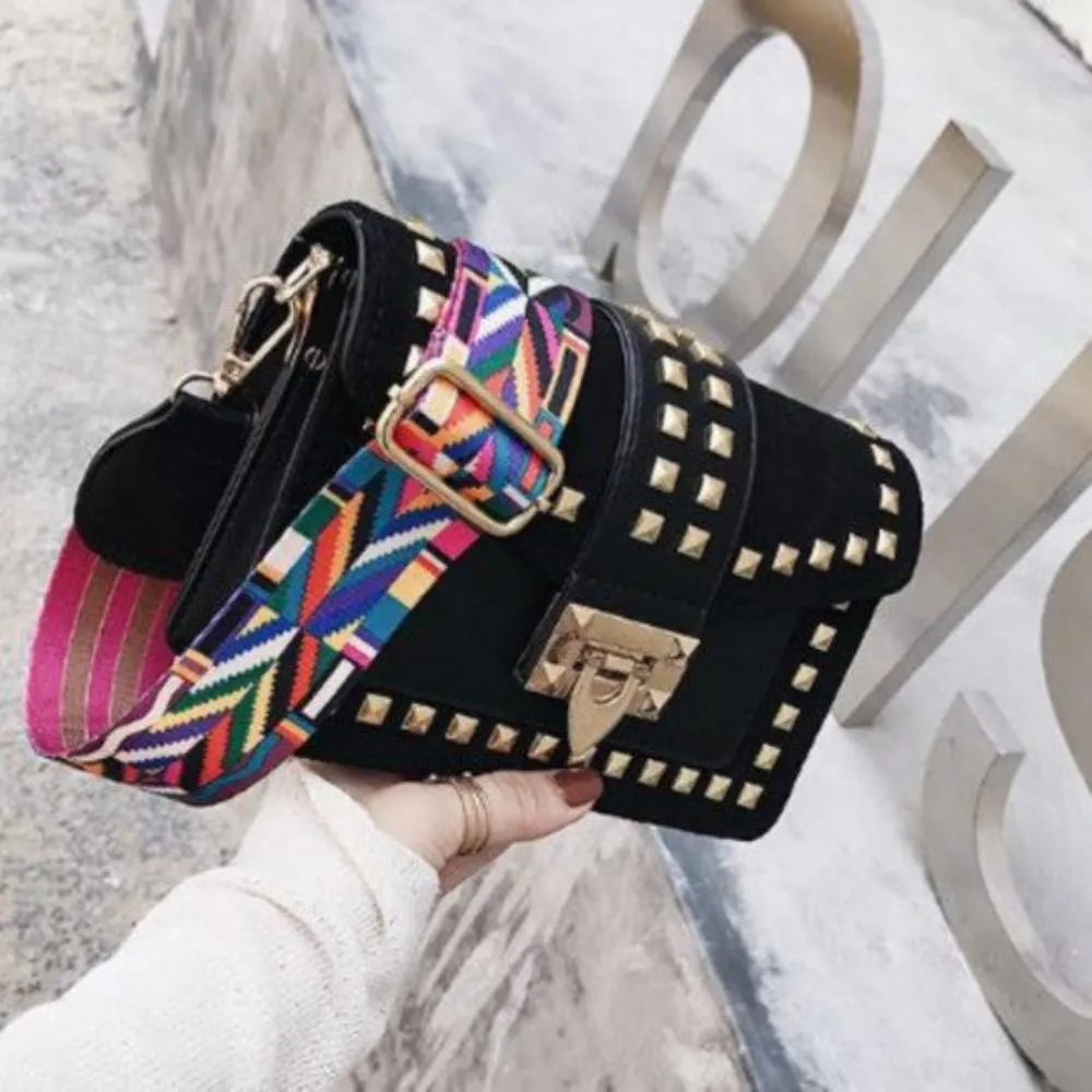 FASHNZFAB Betty Shoulder Bag -Velvet Finish