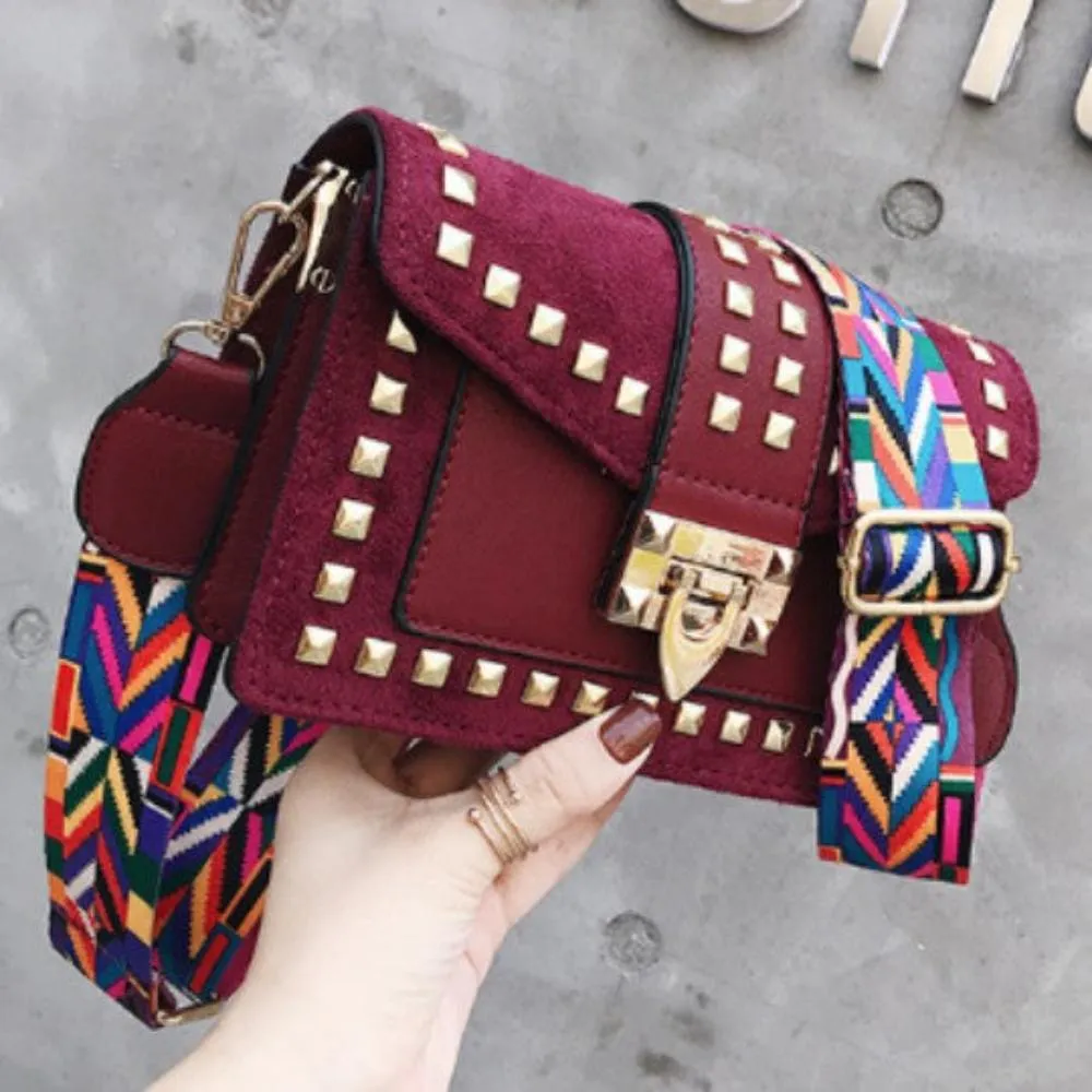 FASHNZFAB Betty Shoulder Bag -Velvet Finish