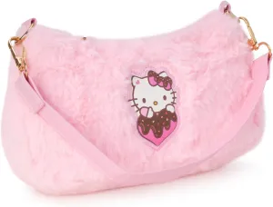 Fast Forward Girls Purse - Hello Kitty, Minnie Mouse, Stitch, Descendants, and Bluey - Cute Girls Bag with Adjustable Strap, Size One Size, Hello Kitty Pink Plush