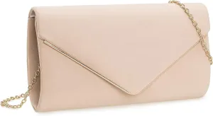 Faux Suede Evening Bag for Women New Classic Velvet Formal Clutch Purse for Prom/Wedding/Black-Tie Events