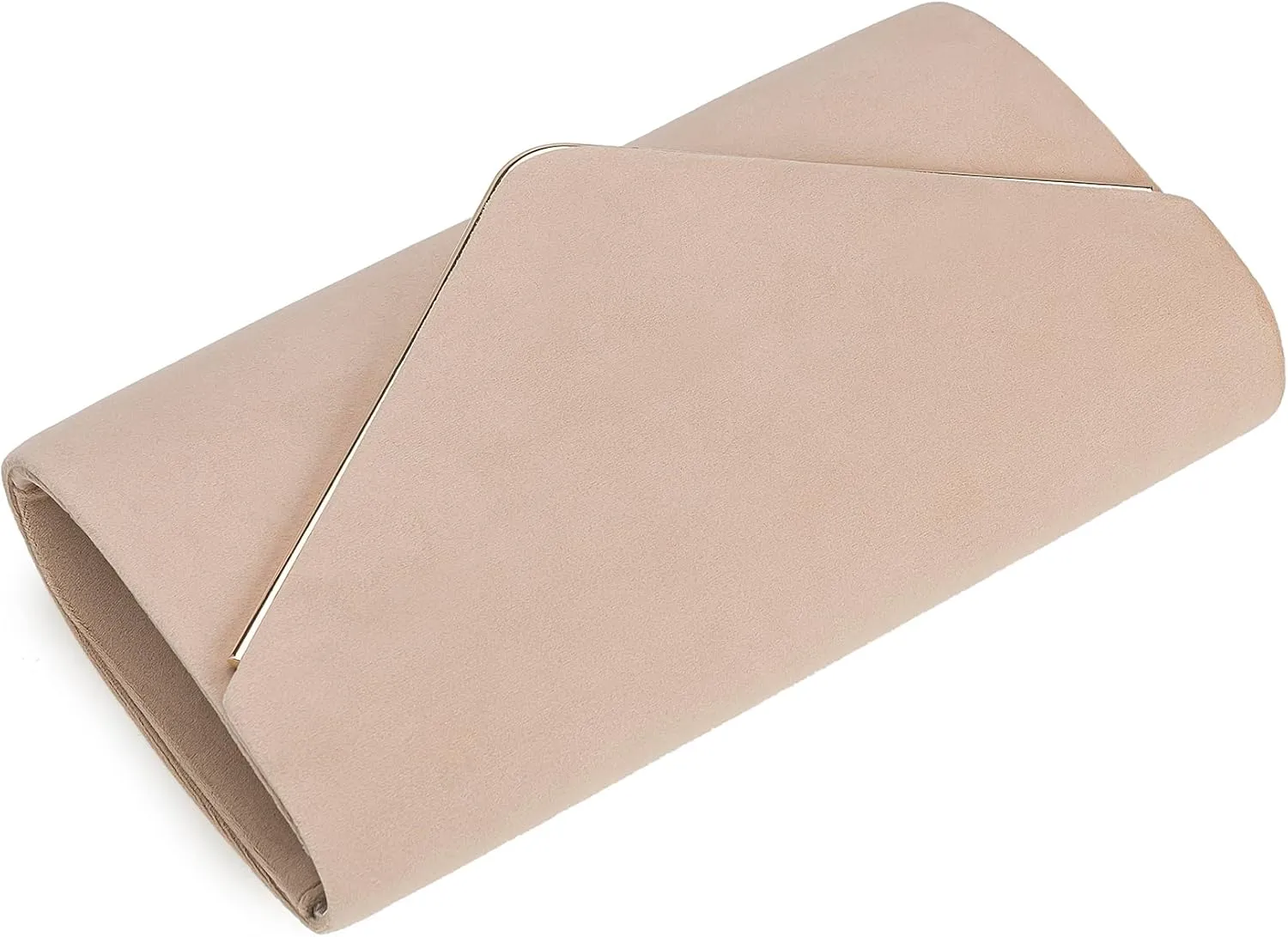 Faux Suede Evening Bag for Women New Classic Velvet Formal Clutch Purse for Prom/Wedding/Black-Tie Events