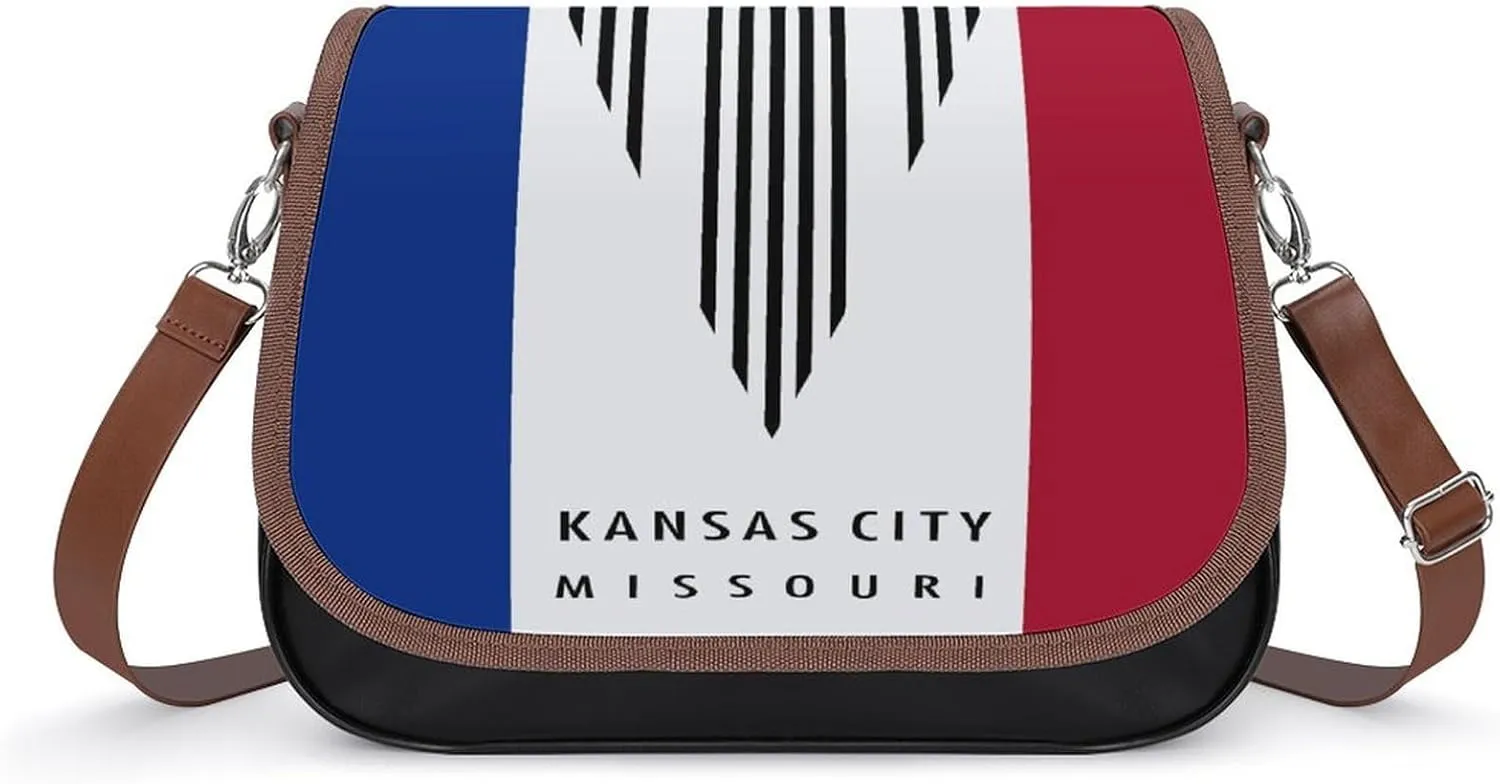 Flag of Kan-SAS City, Missouri Crossbody Bags for Women Fashion Purse Shoulder Bag Handbags with Adjustable Strap