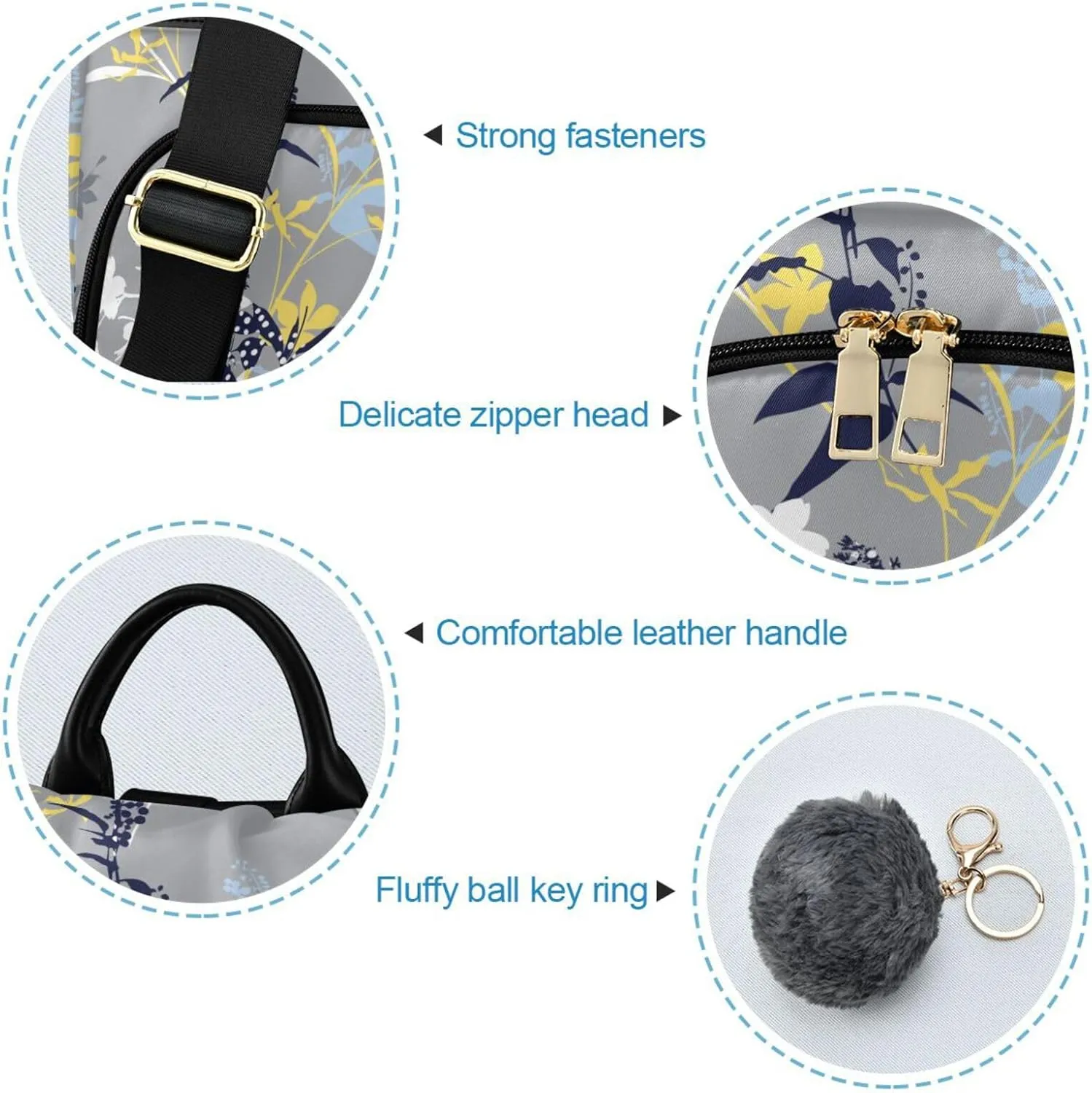 Flower Print Anti-theft Backpack Handbags for Women Travel Rucksack Lightweight Shoulder Bags 13.4 X 5.9 X 15in Pattern 3