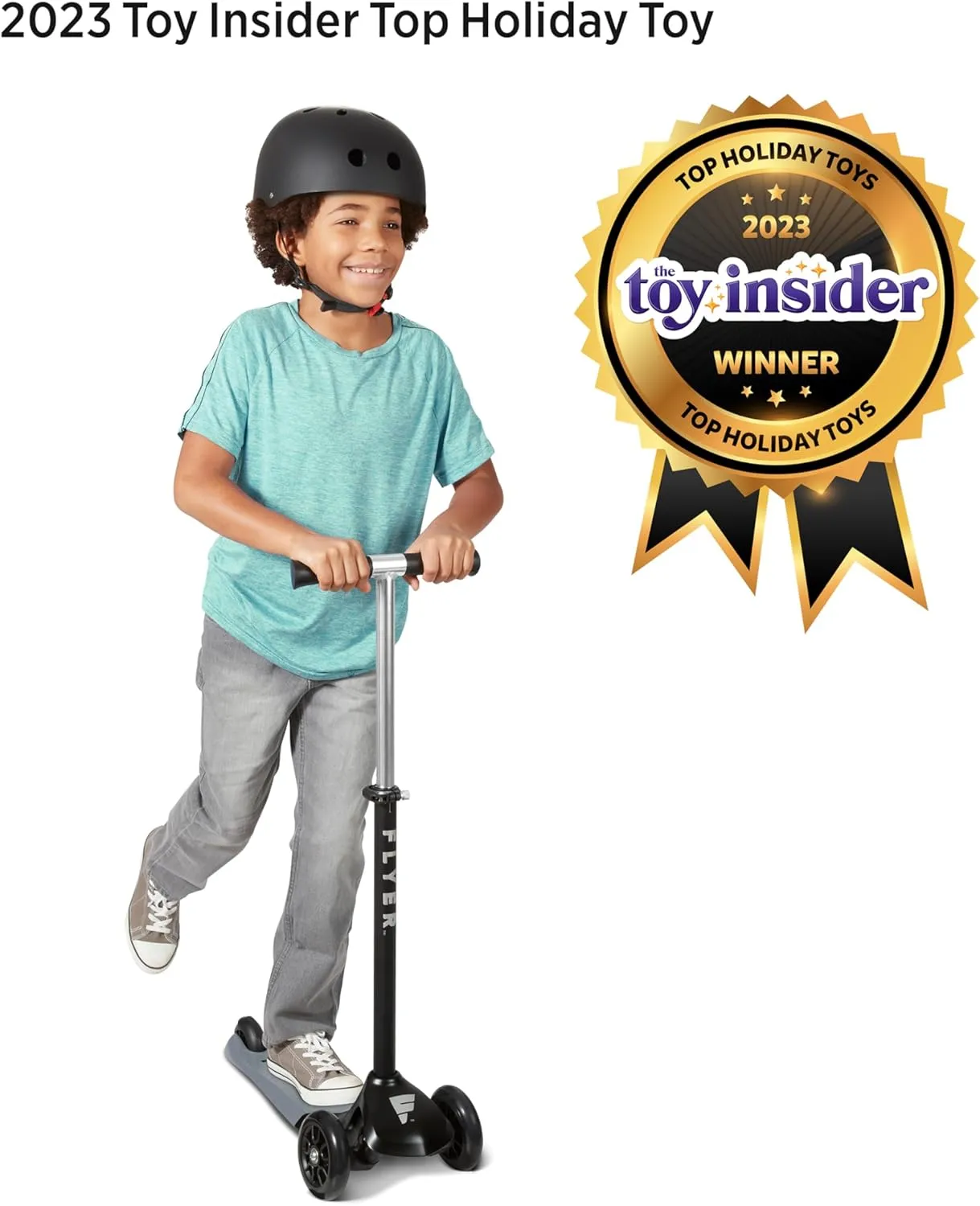 Flyer Glider Pro, Radio Flyer Lean to Steer Kids Scooter, for Kids Ages 5  Years