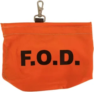 FOD Bag Made from 1000 Denier Cordura - Quick Release Belt Snap with Top Hook-and-Loop Closure Suitable for Aerospace, Aviation Industry - Help Eliminate Foreign Object Debris - Personal Fod Bag