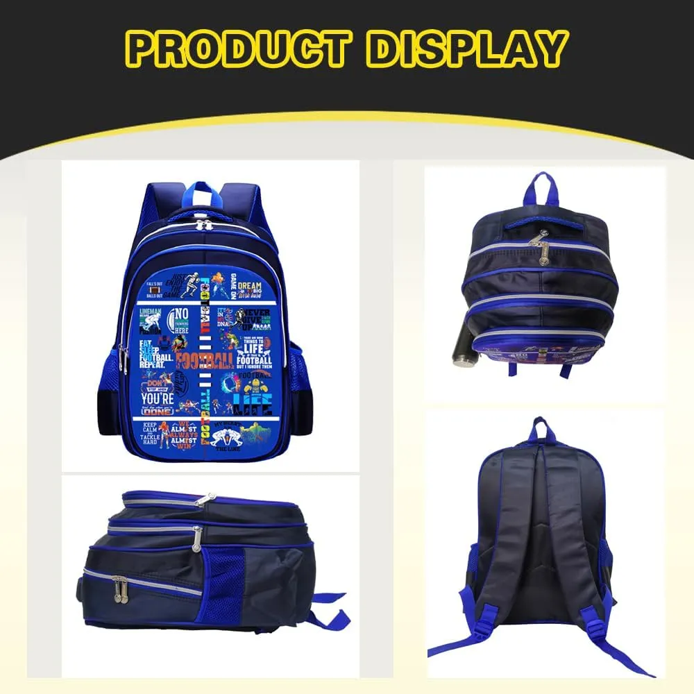 Football Backpack Laptop Backpack For Men Women, Football Backpacks Shoulder Bag For Travel Hiking Camping Daypack