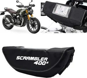 FOR Speed 400 Scrambler 400X speed 400 scrambler 400x 2025 2024 2023 accessories handlebar bag motorcycle handlebar bag waterproof handlebar travel navigation bag (Scrambler 400X)
