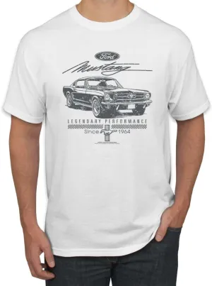 Ford Mustang Legendary Performance Est 1964 | Retro Vintage Cars and Trucks Shirt