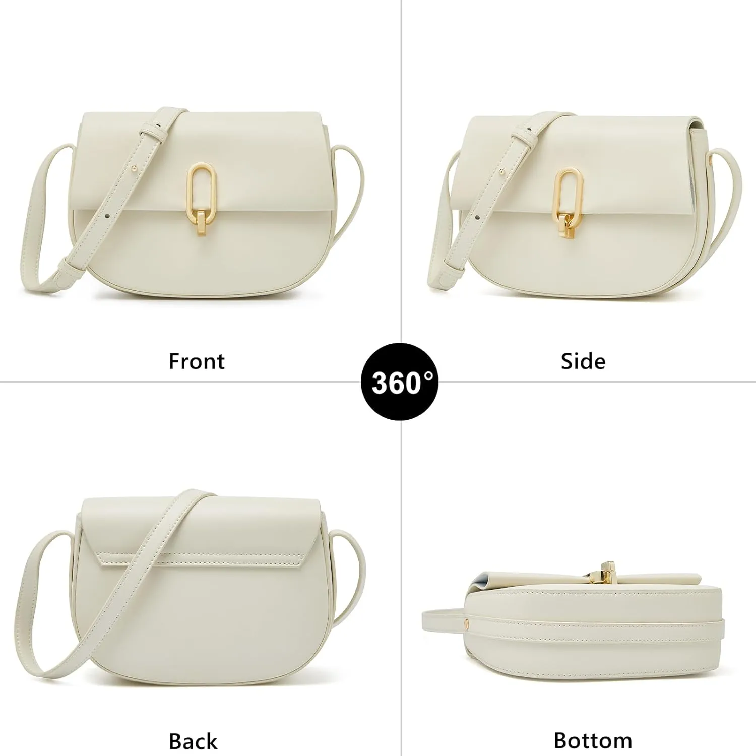FOXLOVER Cell Phone Crossbody Bags for Women Twist Closure Flap Small Mini Size Vertical Wallet Purse