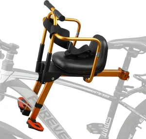 Front Mounted Child Bike Seat for Mountain Bikes, Baby Bike Seat with Guardrails and Safety Belt for 1-3 Years Kids Toddler Infant Babys Children, Child Bicycle Seats for Adult Mountain Bikes