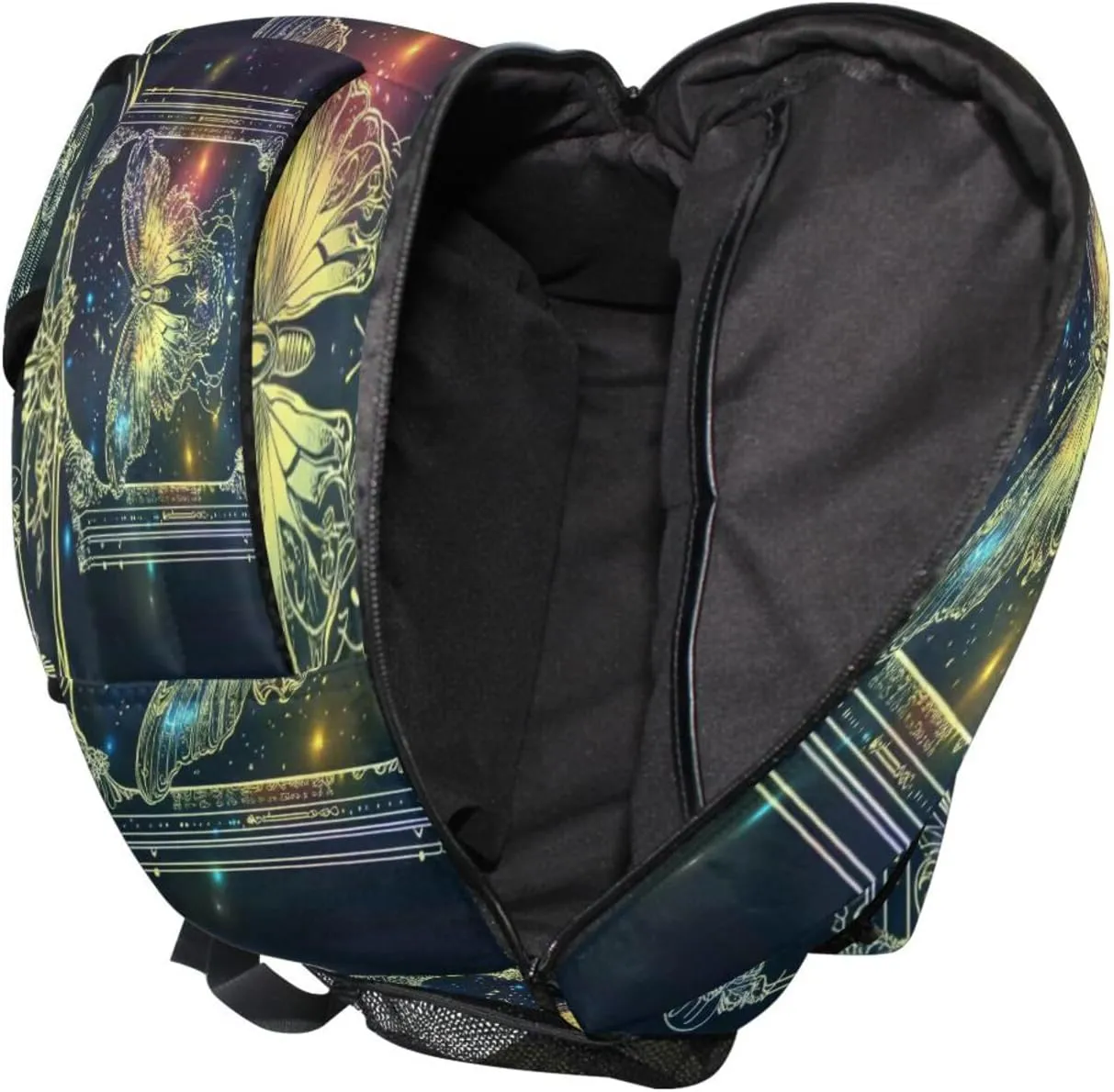 Fun Backpack for Teacher Nurse Waterproof Sports Backpack with Chest Strap for Business Work College Travel Trip Butterfly