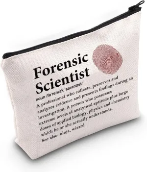 G2TUP Forensic Scientist Gift: Makeup Bag for Cosmetic & Travel