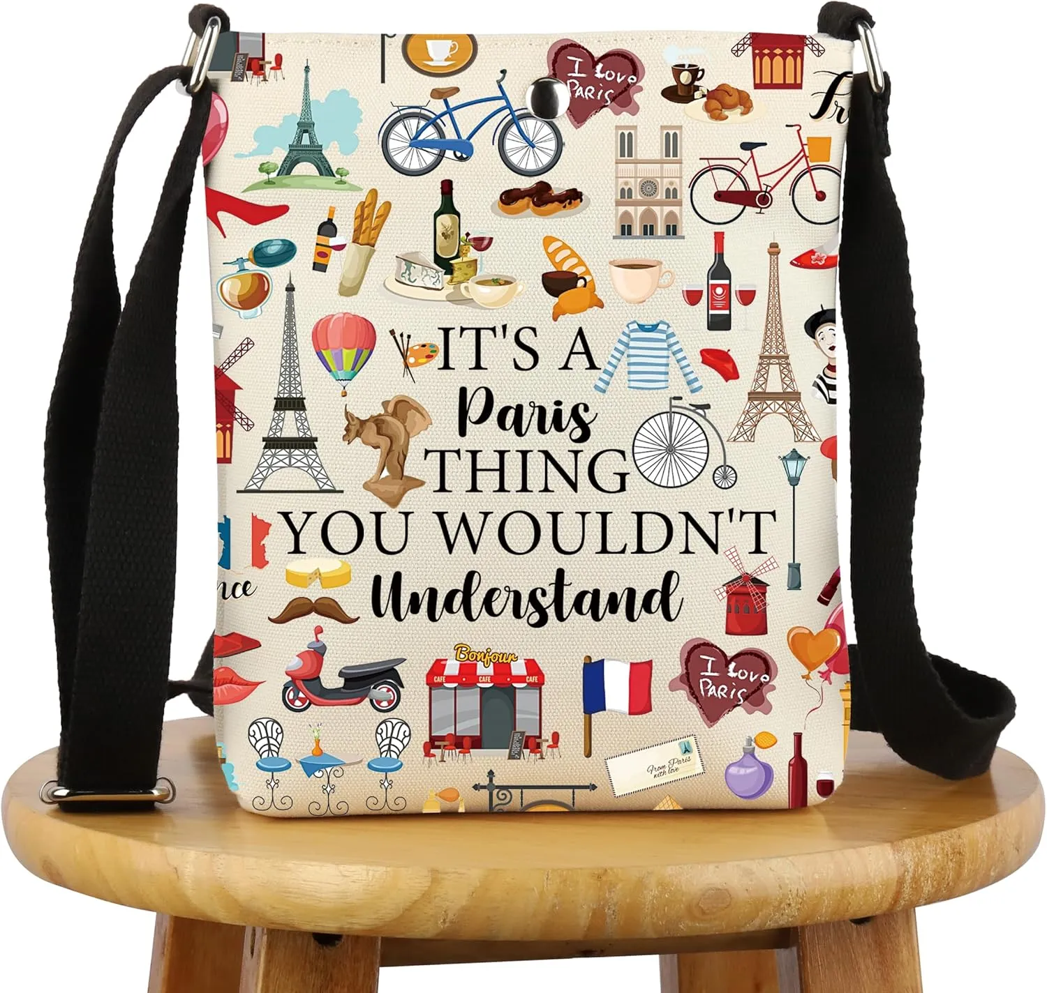 G2TUP Paris Lover Gift It's A Paris Thing Crossbody Bag Parisian Culture Travel bag France Tourism Gift France Lover Gift