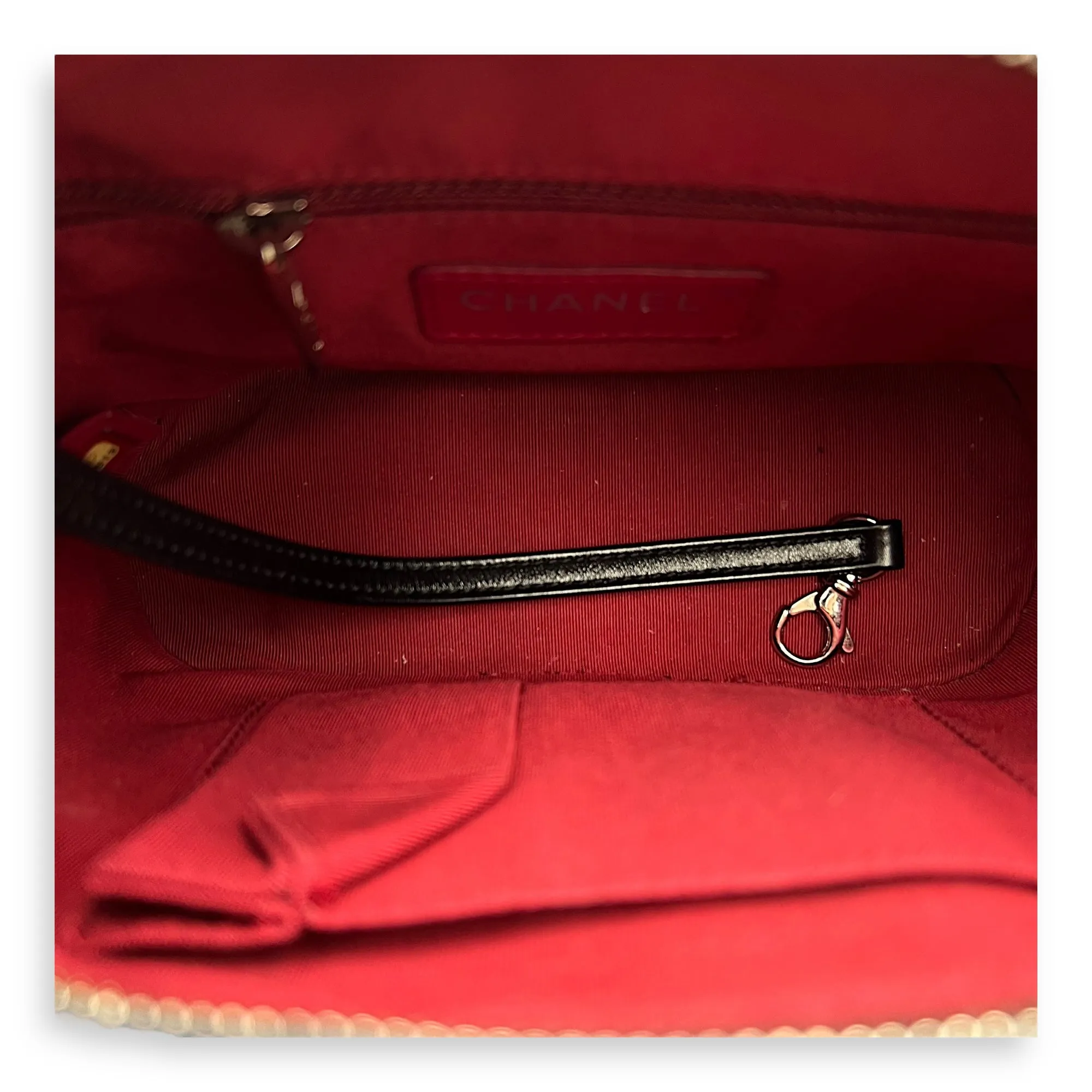 Gabrielle Crossbody Bag Small Blue in Calfskin, Mixed hardware