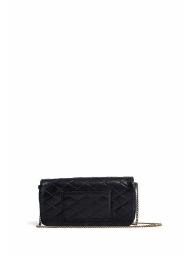 Gaby Last-minute opportunity Black Laurent Leather Saint Chain Privacy-protected Quilting Bag Cross