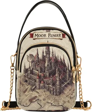 GAIGEO Fantasy World Flower Sea Crossbody Bag with Strap, Lady Crossbody Bag, Crossbody Bag Purse for Women
