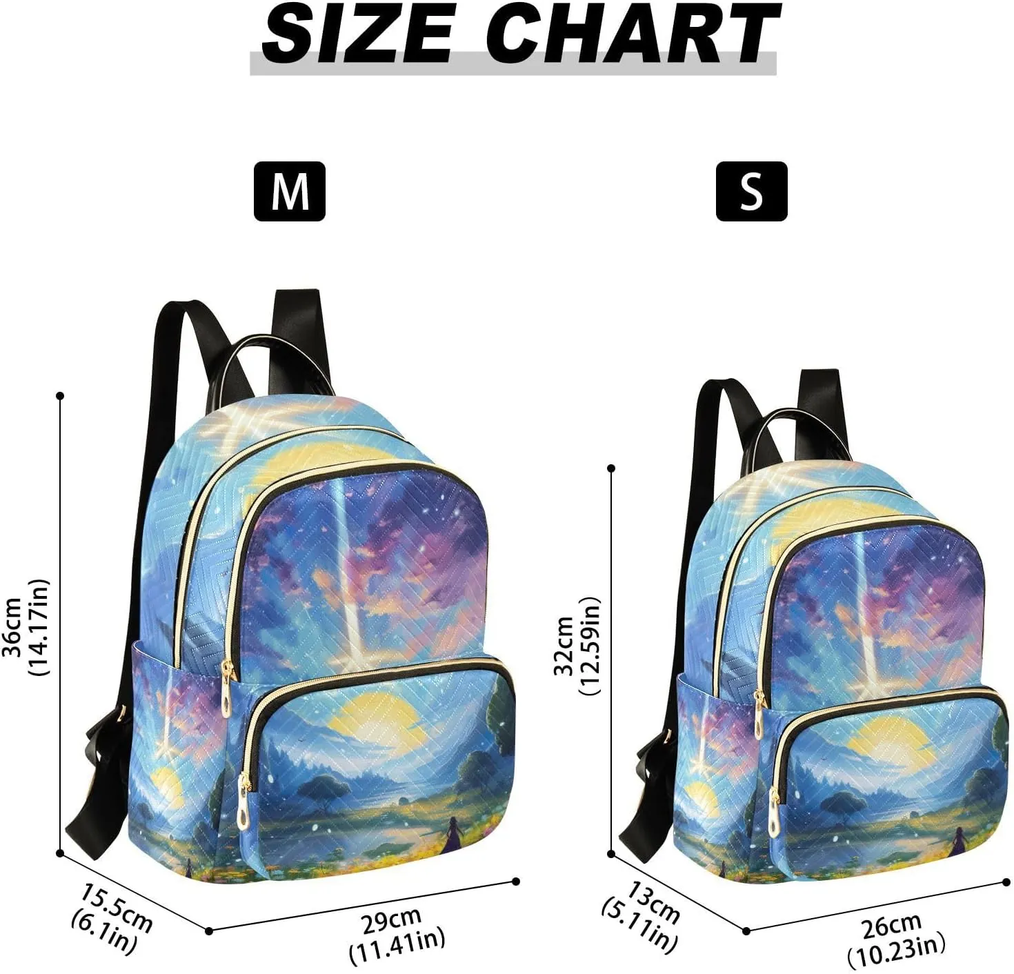 GAIGEO Fantasy World Flower Sea Women Fashion Backpacks, Women's Travel Backpack, Fashionable Backpack for Women, M