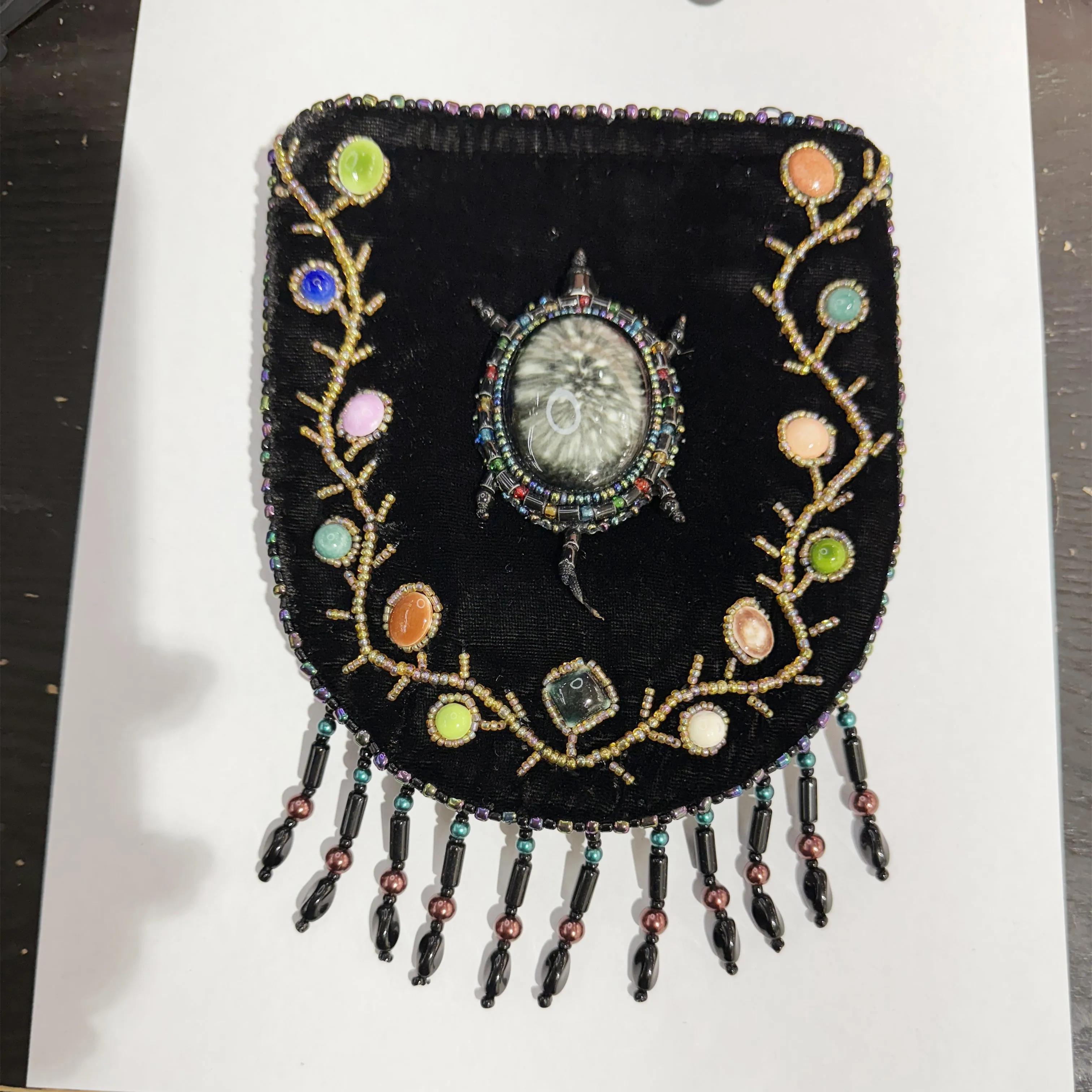 GEM Pattern Velvet Crossbody MUG-GEM