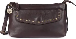 Genuine Italian Leather Boho Studded Crossbody Sling Bag - Stylish, Durable, & Perfect for Everyday Use for women