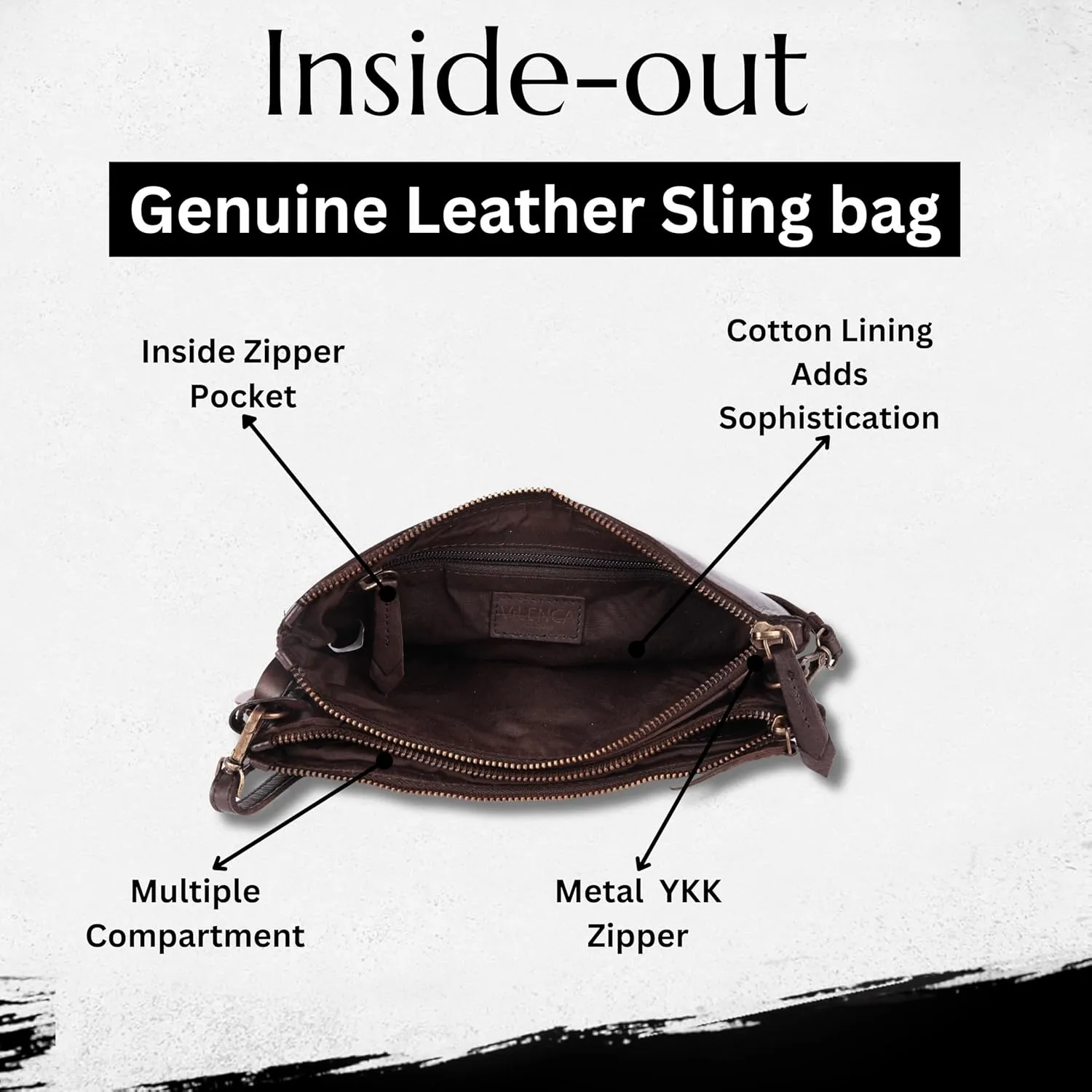 Genuine Italian Leather Boho Studded Crossbody Sling Bag - Stylish, Durable, & Perfect for Everyday Use for women