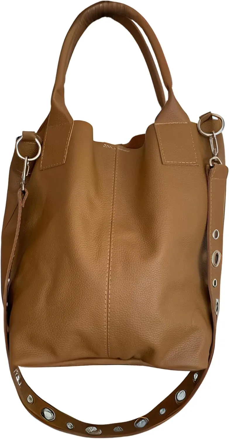 Genuine patagonian leather Crossbody and Shoulder handbag Handcrafted by Skilled Argentine hands - Patagonia