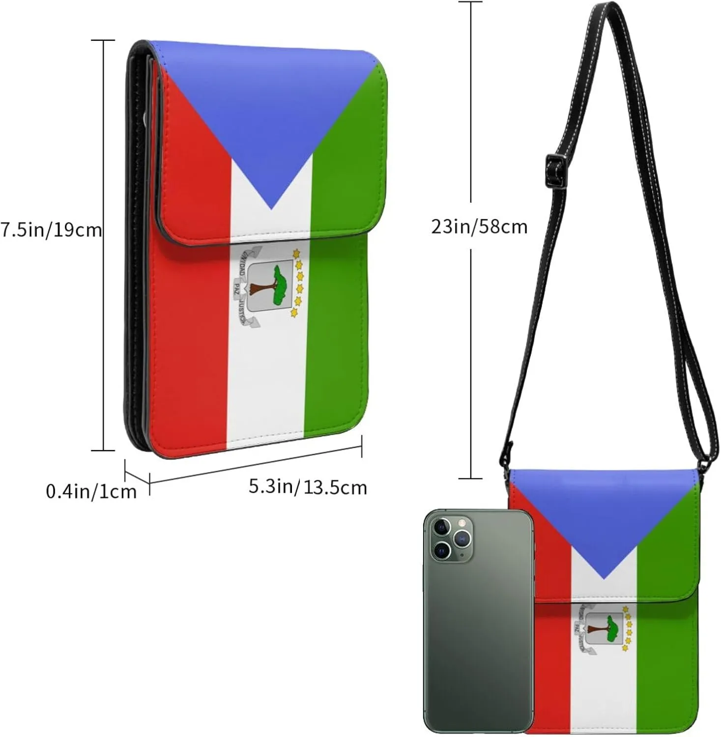 German Germany Flag Small Crossbody Purse Cell Phone Bag for Women