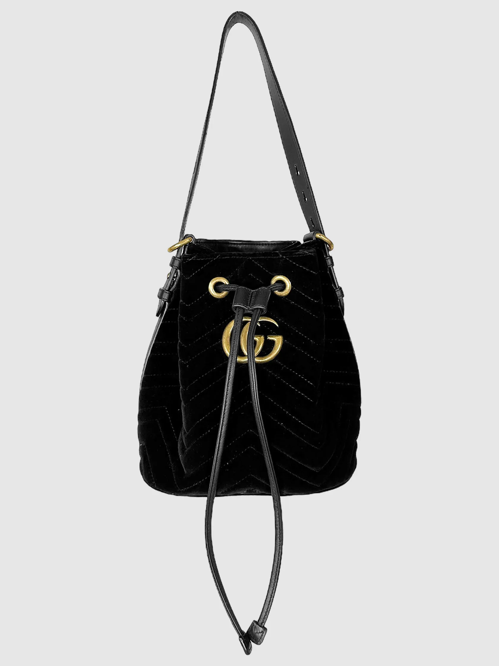 GG Marmont Chevron Bucket Bag