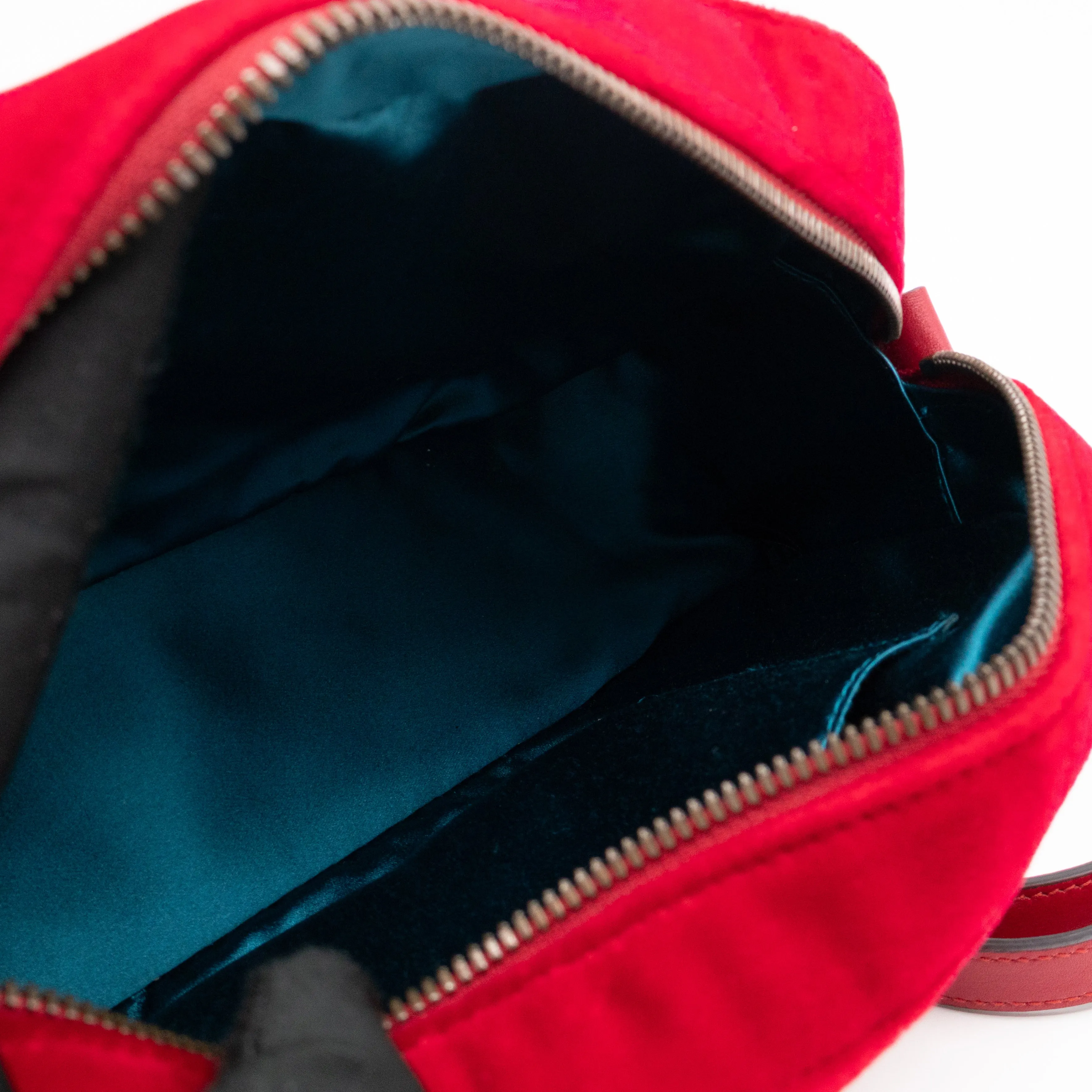 GG Marmont Small Camera Bag Red Velvet Aged Gold