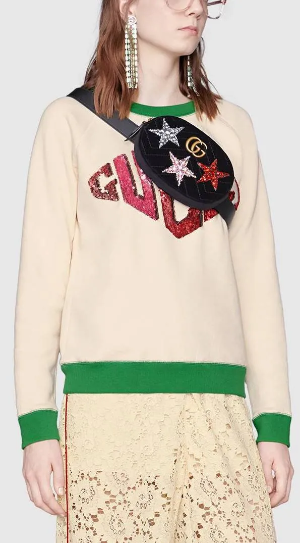 GG Marmont Velvet Belt Bag