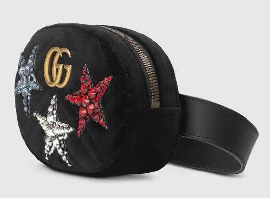 GG Marmont Velvet Belt Bag