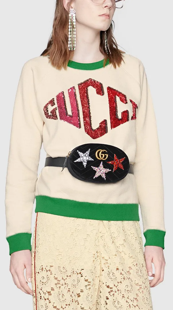 GG Marmont Velvet Belt Bag