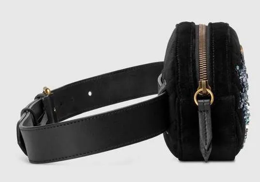 GG Marmont Velvet Belt Bag