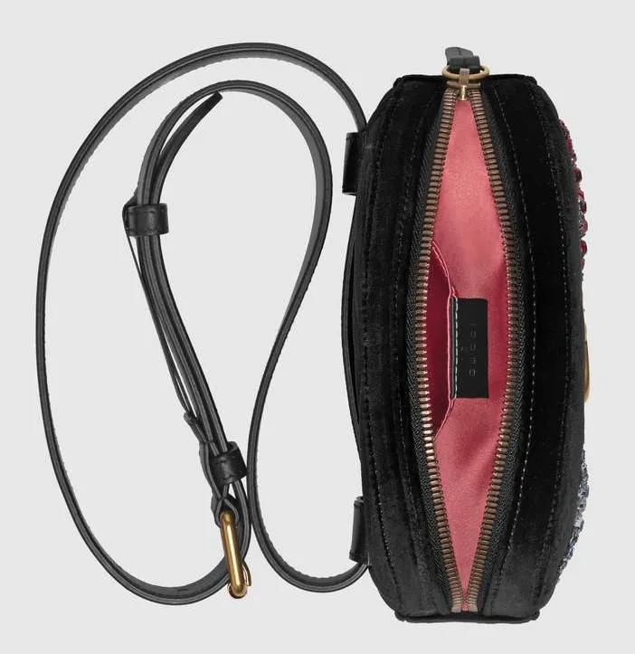 GG Marmont Velvet Belt Bag