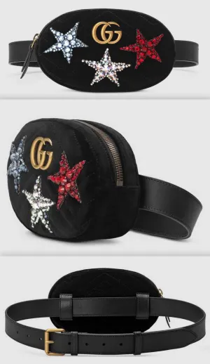 GG Marmont Velvet Belt Bag