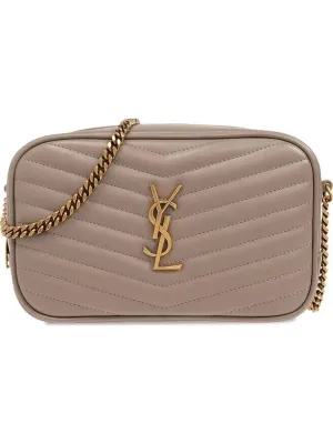Giant discount Great savings Lou Saint Laurent Cross Leather Grey Small Bag