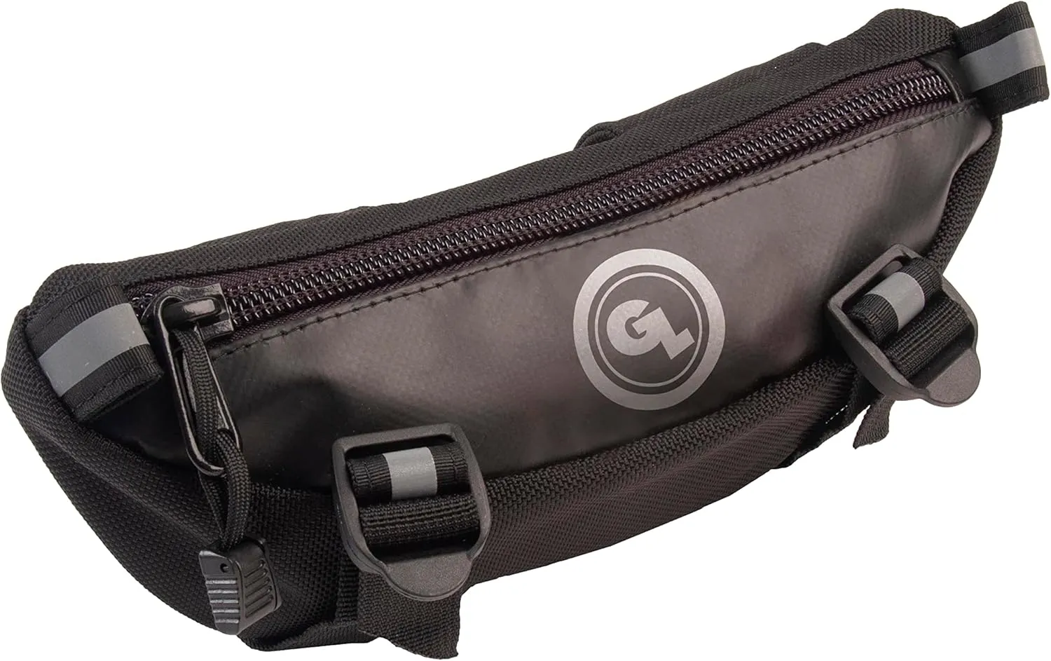 Giant Loop Zigzag Handlebar Bag, 1.5 Liter Black Windshield Pouch, Fits Any Motorbike, Dirt Bike & Snow Bike