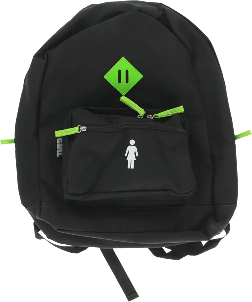 GIRL SCHOOL YARD BACKPACK BLACK/NEON