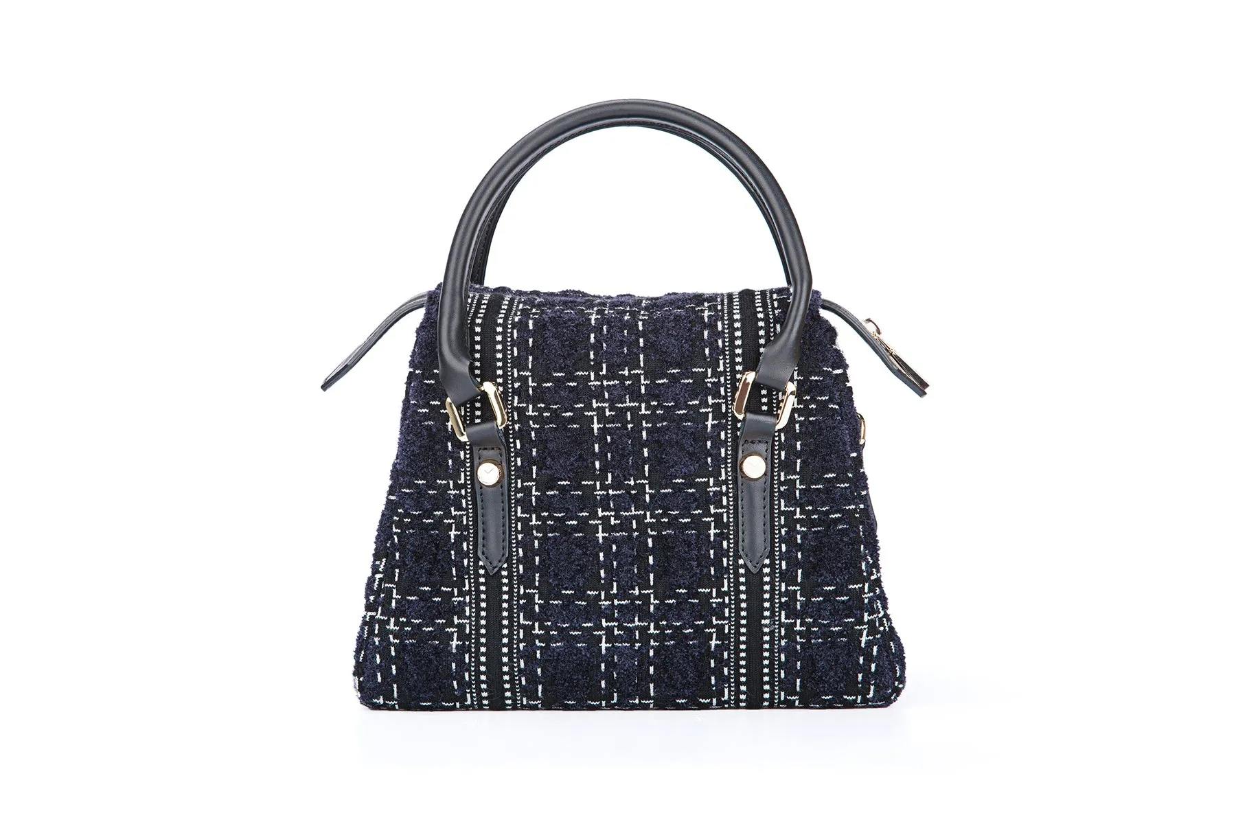 Grunge Check Crossbody Bag Royal Blue